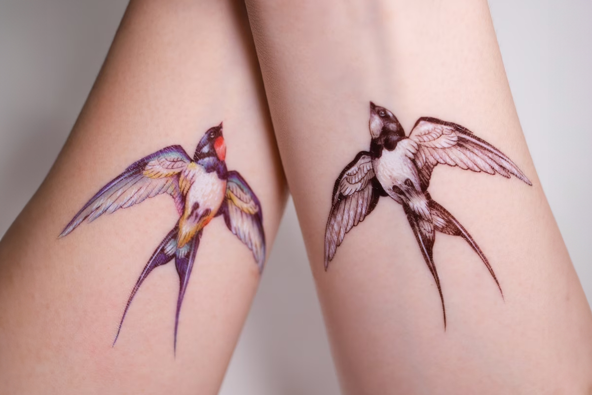 Todos los significados de tatuarte una golondrina y los mejores diseños